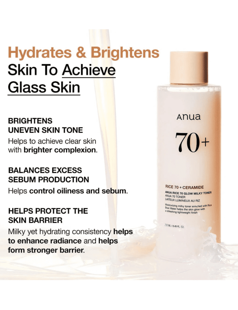 Second image of Anua Rice 70 Glow Milky Toner 250ml