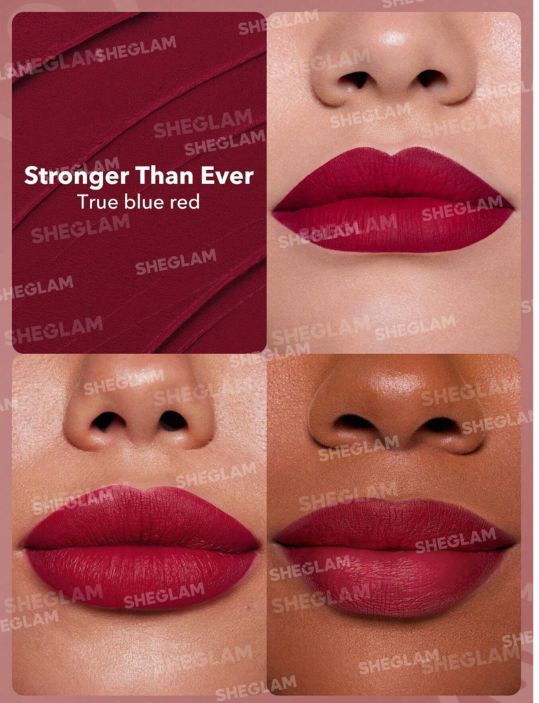 Second image of SHEGLAM Dynamatte Boom Long Lasting Matte Lipstick (Stronger Than Ever)