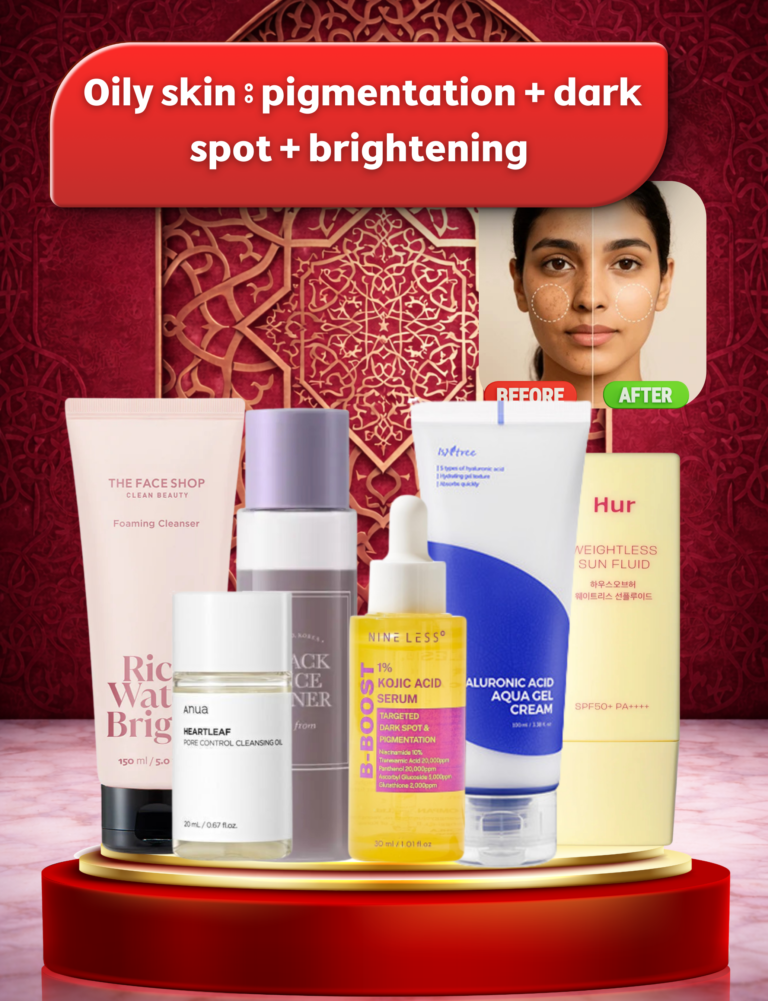 Oily Skin Combo Routine – Pigmentation, Dark Spot & Brightening