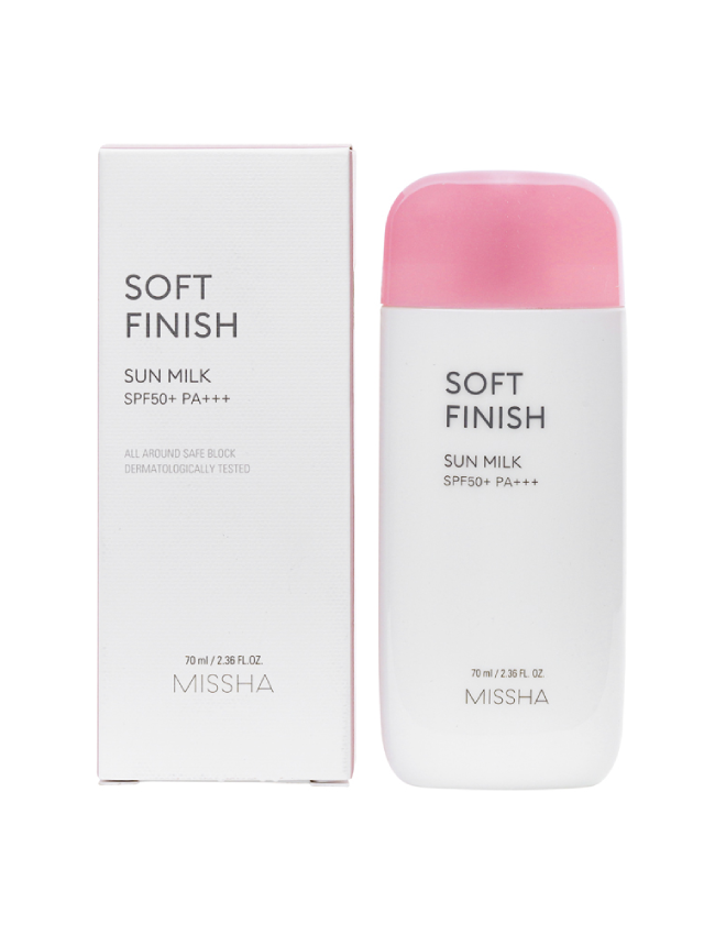 MISSHA ALL AROUND SAFE BLOCK SOFT FINISH SUN MILK SPF50+ PA+++ 70ML
