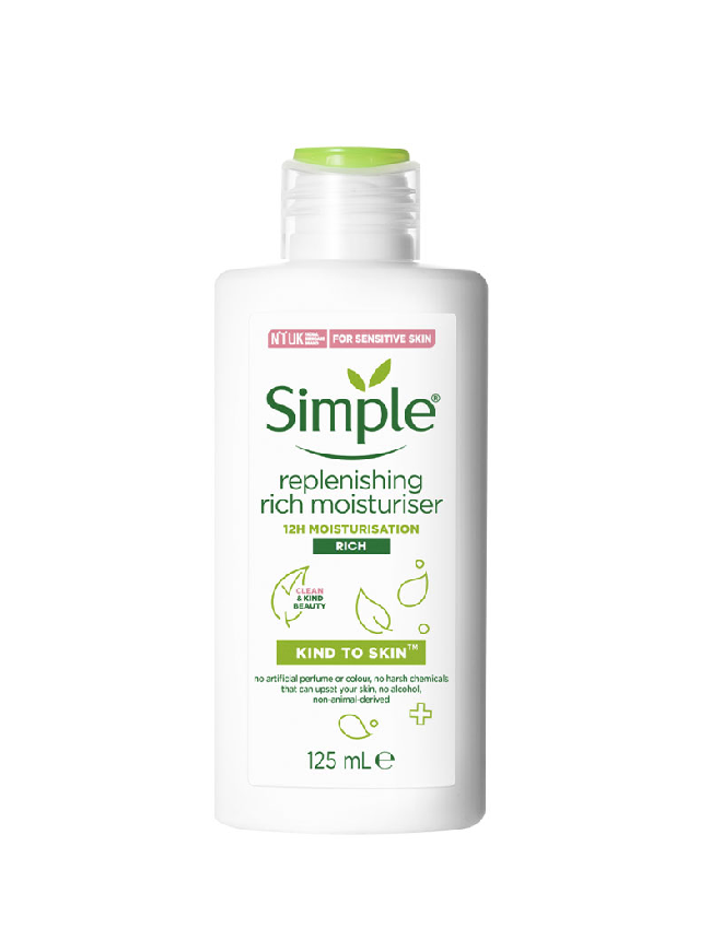 SIMPLE KIND TO SKIN REPLENISHING RICH MOISTURIZER 125ML