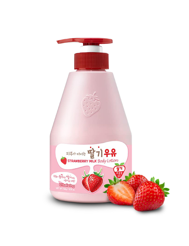 KWAILNARA STRAWBERRY MILK BODY LOTION 560G