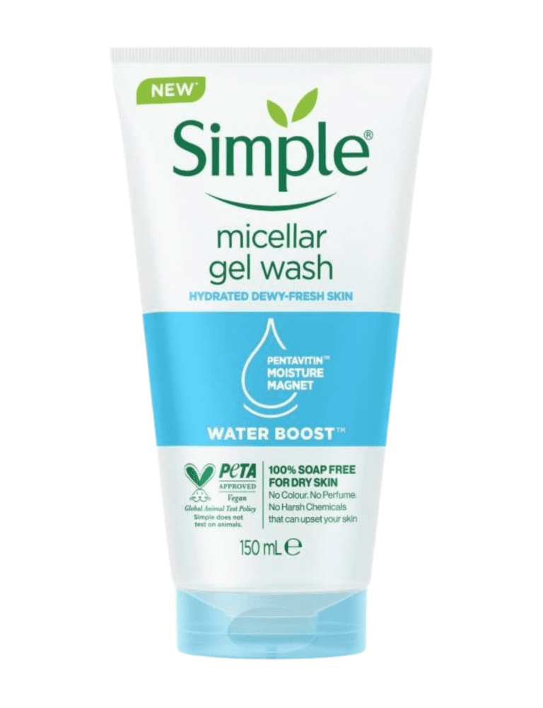 Simple Water Boost Micellar Facial Gel Wash 150ml