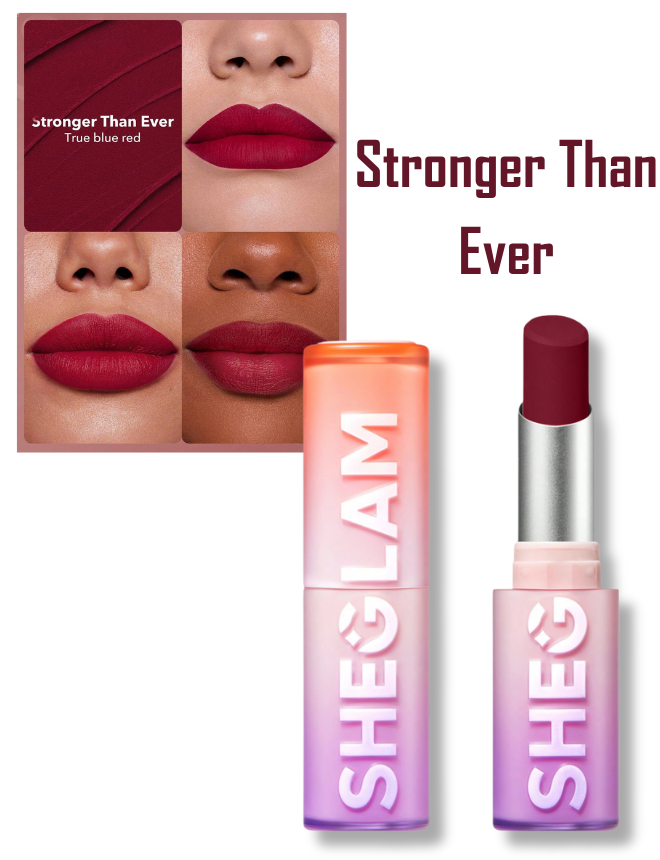 SHEGLAM DYNAMATTE BOOM LONG LASTING MATTE LIPSTICK (STRONGER THAN EVER)