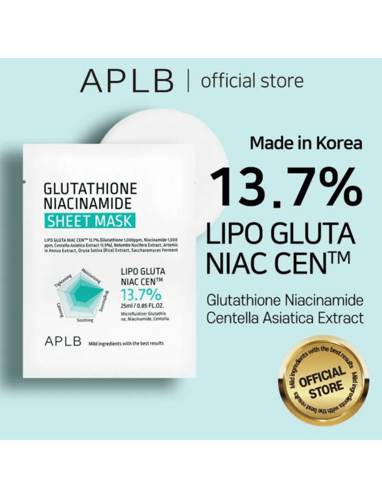 Second image of APLB GLUTATHIONE NIACINAMIDE SHEET MASK