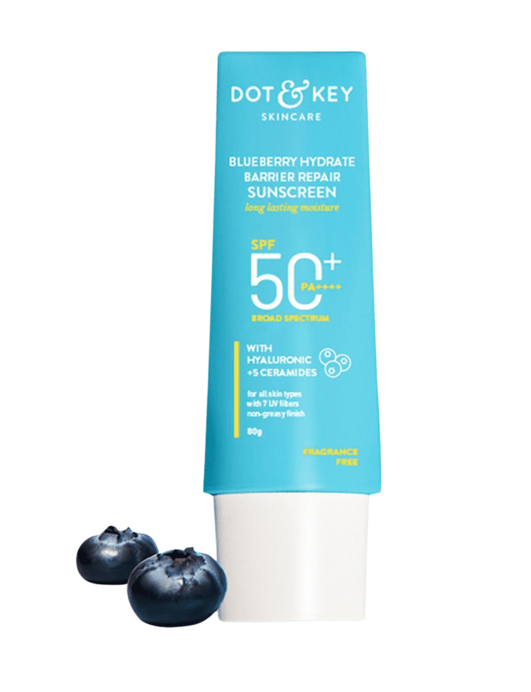 Dot & Key Blueberry Hydrate Barrier Repair Sunscreen, SPF 50+ PA++++, 80g