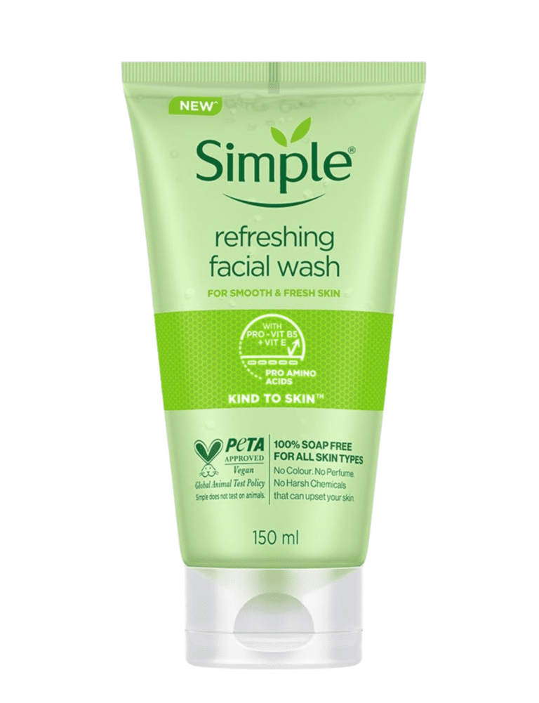 Simple Kind To Skin Refreshing Facial Gel Wash 150ml