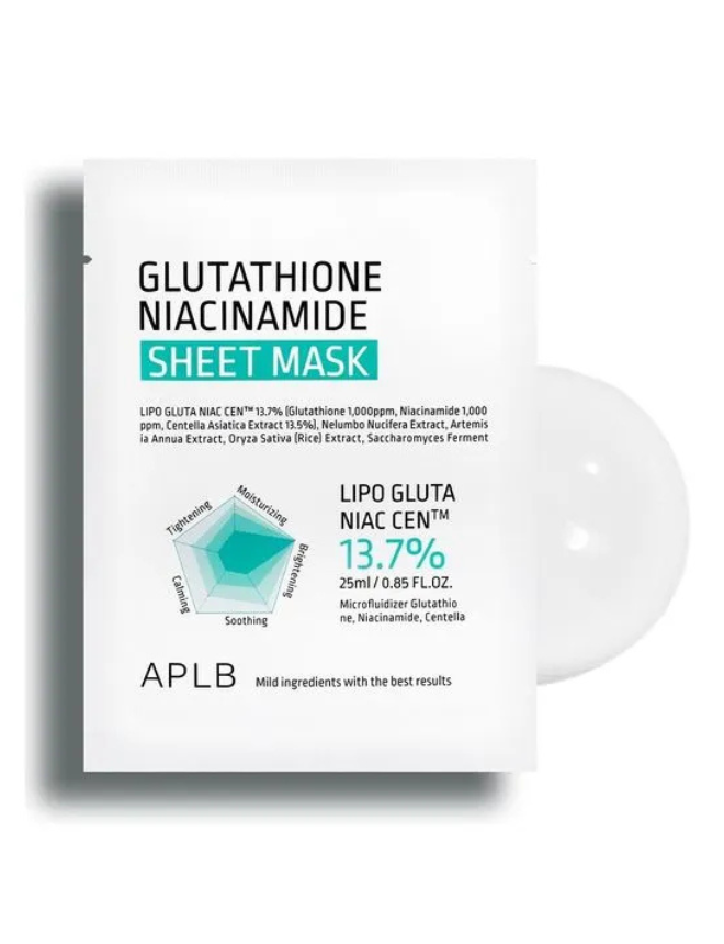 APLB GLUTATHIONE NIACINAMIDE SHEET MASK 25ML