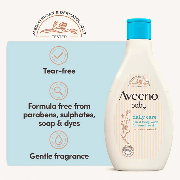 Second image of Aveeno Baby Daily Care Hair & Body Wash