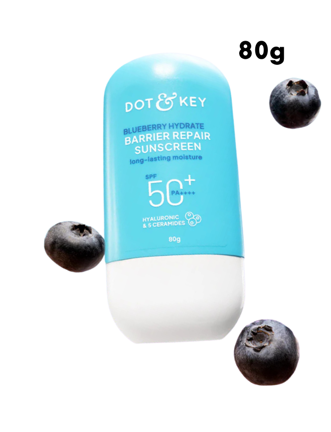 DOT & KEY BLUEBERRY HYDRATE BARRIER REPAIR SUNSCREEN SPF 50+ PA++++ – 80G
