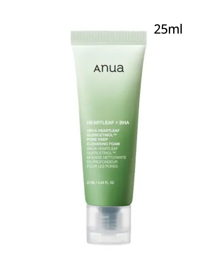 ANUA HEARTLEAF QUERCETINOL PORE DEEP CLEANSING FOAM 25ML
