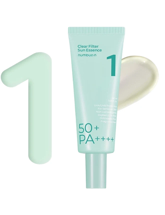 NUMBUZIN NO.1 CLEAR FILTER SUN ESSENCE SPF50 PLUS PA PLUS PLUS PLUS PLUS (50ML)