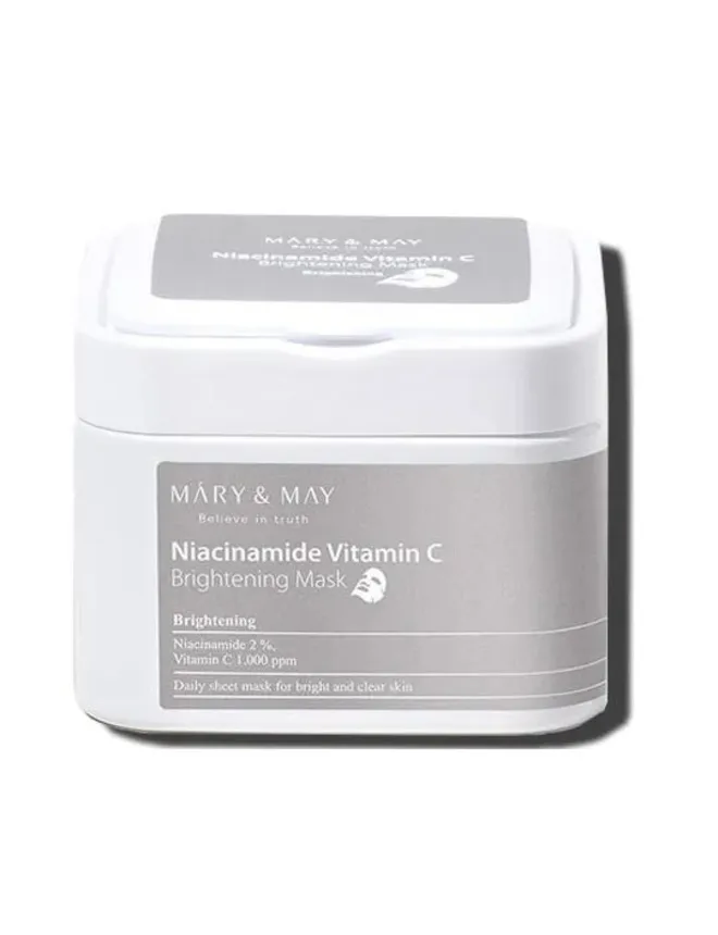 MARY & MAY Niacinamide Vitamin C Mask (30pcs)