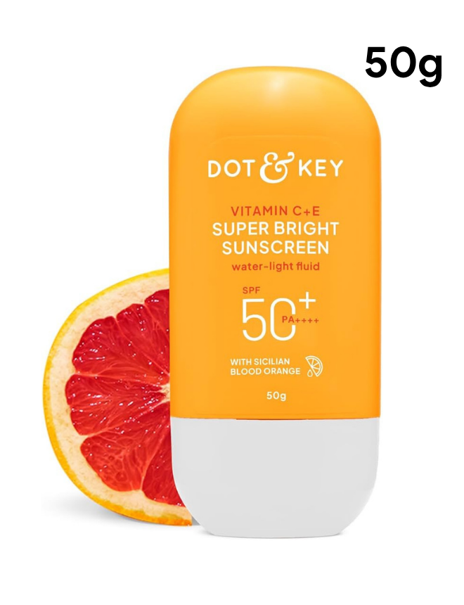 DOT & KEY VITAMIN C + E SUPER BRIGHT SUNSCREEN IN VIVO TESTED SPF 50+ PA++++ 50ML