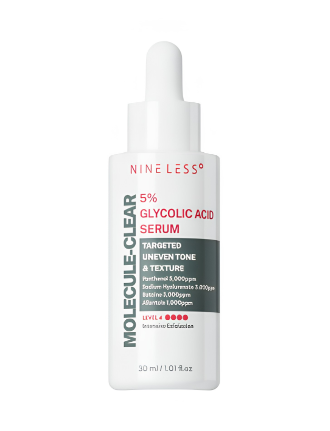 NINE LESS MOLECULE CLEAR 5% GLYCOLIC ACID SERUM 30ML