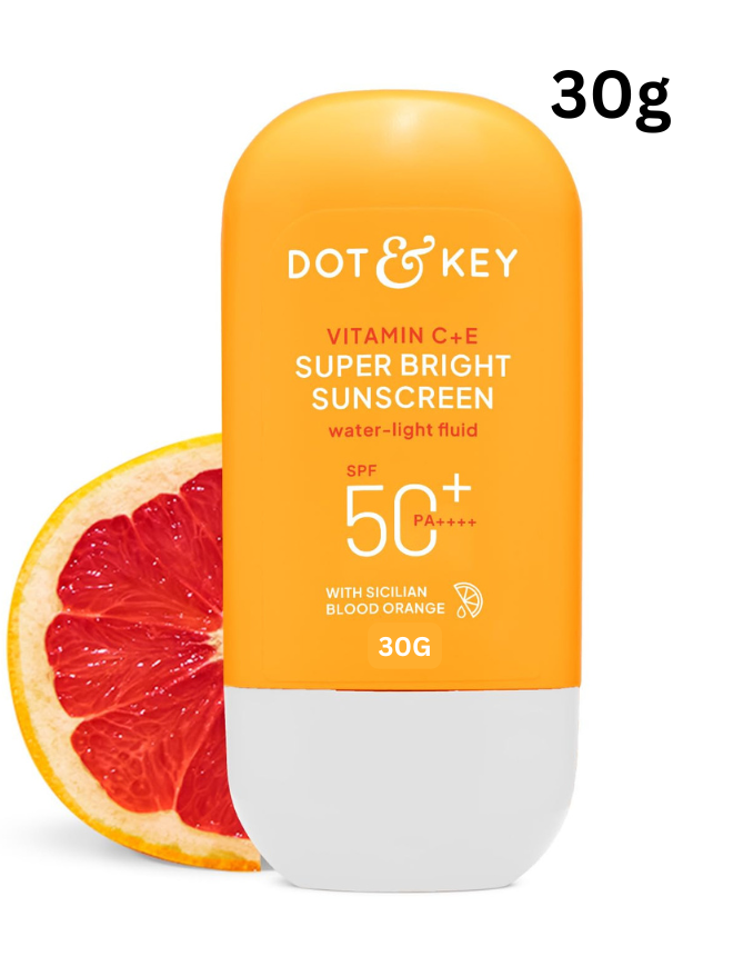 DOT & KEY VITAMIN C + E SUPER BRIGHT SUNSCREEN IN VIVO TESTED SPF 50+ PA++++ 30ML