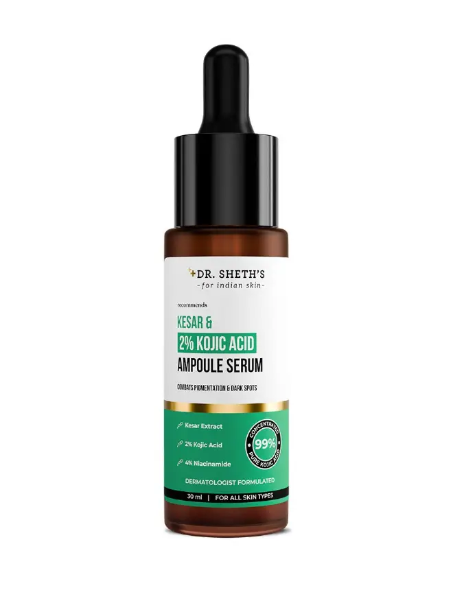 DR.SHETHS KESAR & 2% KOJIC ACID AMPOULE SERUM 30ML