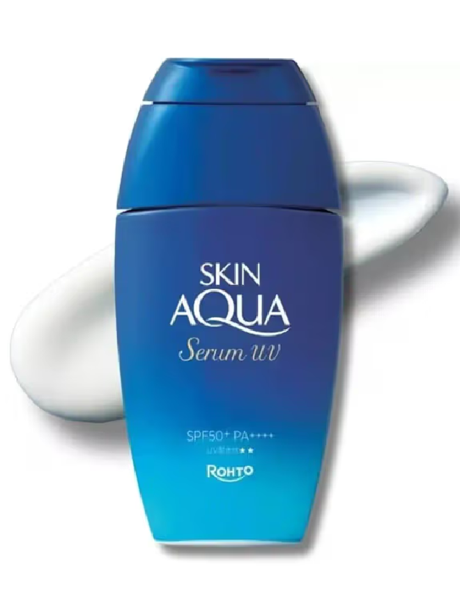 SKIN AQUA ROHTO MENTHOLATUM HYALURONIC SERUM UV SUNSCREEN GEL SPF 50+ PA+++ 70G