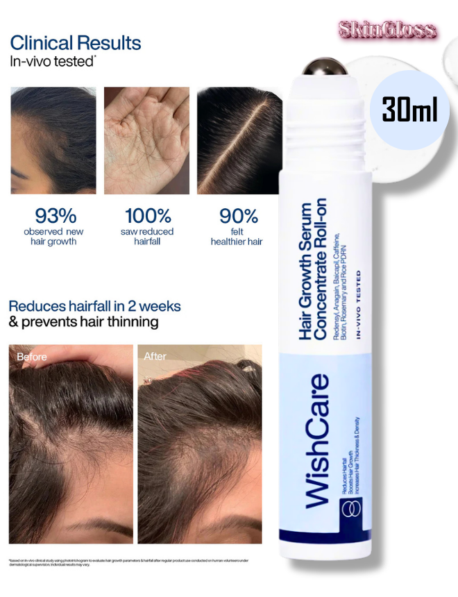 WISHCARE HAIR GROWTH SERUM CONCENTRATE ROLL ON 30ML