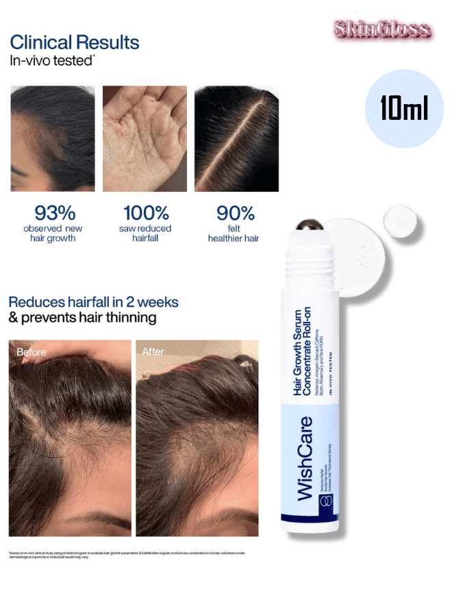 WISHCARE HAIR GROWTH SERUM CONCENTRATE ROLL ON 10ML
