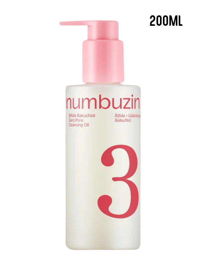 NUMBUZIN NO.3 BIFIDA BAKUCHIOL ZERO PORE CLEANSING OIL 200ML