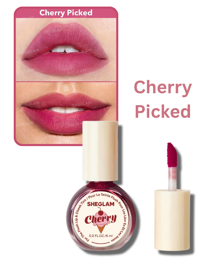 SHEGLAM FOR THE FLUSH LIP & CHEEK TINT CHERRY PICKED 6ML