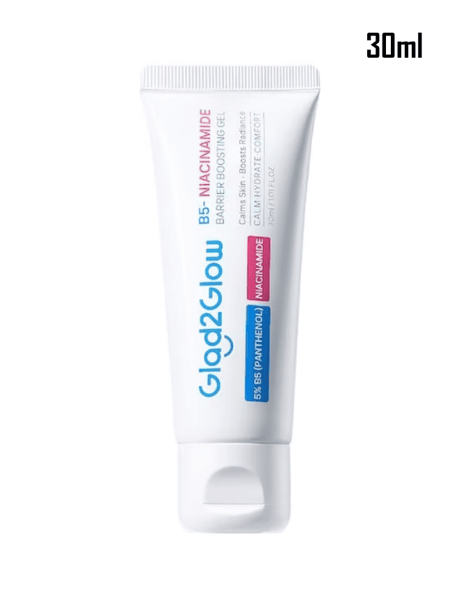 GLAD2GLOW PANTHENOL GEL B5+ NIACINAMIDE BARRIER BOOSTING GEL 30ML