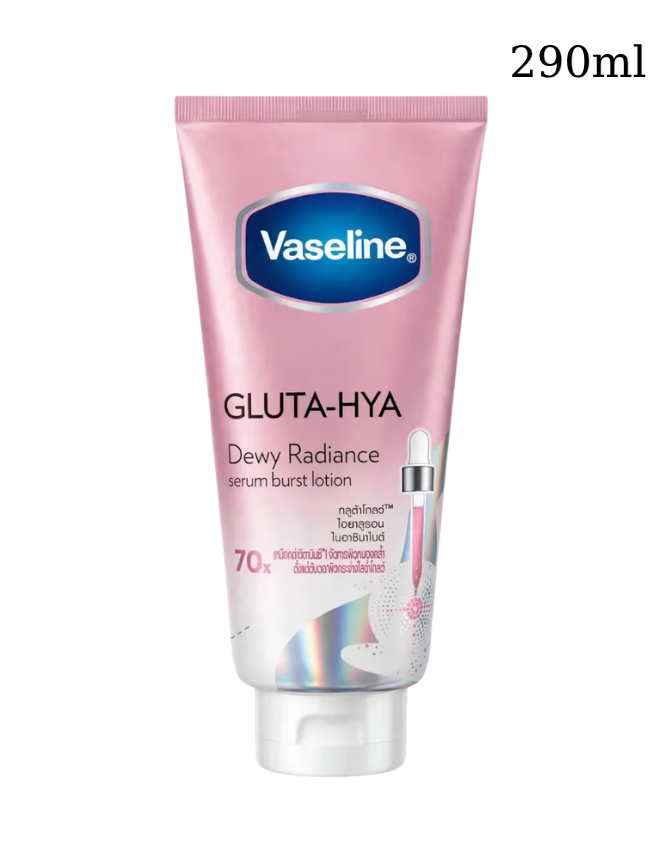 VASELINE GLUTA HYA SERUM BURST LOTION DEWY RADIANCE 290ML